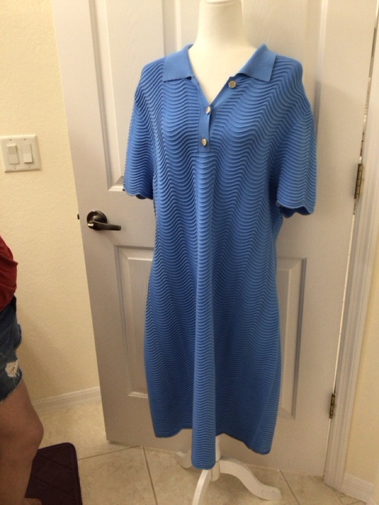 Talbots Dresses & Skirts - Talbots blue collared scalloped dress